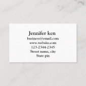 eenvoudige script loyalty card (Achterkant)