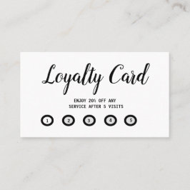 eenvoudige script loyalty card