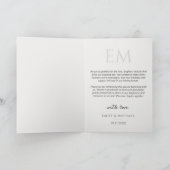 Eenvoudige Script Moderne Foto Huwelijks Dankjewel Bedankkaart (Binnen)