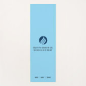 Eenvoudige Script Monogram Naam Yoga Mat (Voorkant)