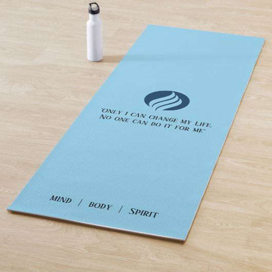 Eenvoudige Script Monogram Naam Yoga Mat (In situ)