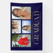 Eenvoudige Script Multi Foto Afstudeer Aankondigin Spandoek (Verticaal)