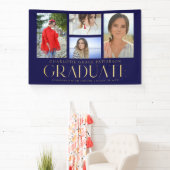 Eenvoudige Script Multi Foto Afstudeer Aankondigin Spandoek (Insitu)