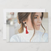 Eenvoudige script multi foto afstudeeraankondiging kaart (Achterkant)