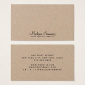 Eenvoudige Script Name Kraft Earring Display Kaart (Voorkant /achterkant)