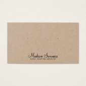 Eenvoudige Script Name Kraft Earring Display Kaart (Voorkant)