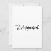 Eenvoudige Script Net Getrouwd Website RSVP Ontvan Kaart (Voorkant)