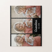 Eenvoudige Script Oma Jaar Opgericht 3 Foto Acryl Legpuzzel (Verticaal)