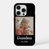 Eenvoudige Script Oma Opgericht Jaar Phone Case iPhone Hoesje (Achterkant)