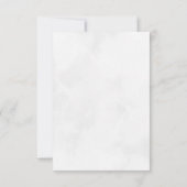 eenvoudige script rouwkaarthankbrief notitiekaartje (Achterkant)