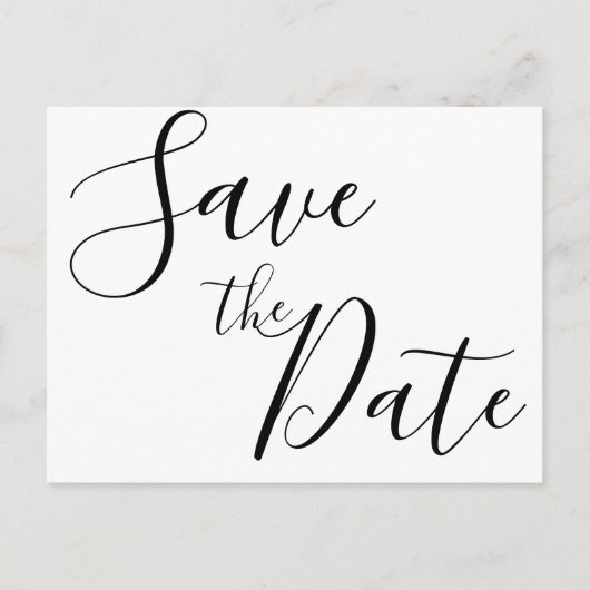 Eenvoudige Script Save The Date Kaarten (Voorkant)