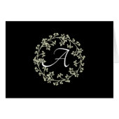 Eenvoudige Script Simple Wreatogram Note-kaarten (Voorkant Horizontaal)