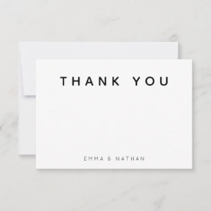 Eenvoudige Script Trouwdag Bedankkaart