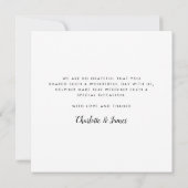 Eenvoudige Script Trouwfotocollage Bedankkaart (Achterkant)