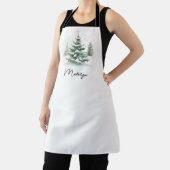 Eenvoudige Script Waterverf Kerstboom Schort (Insitu)