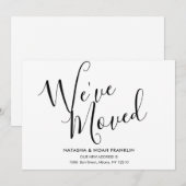 Eenvoudige Script We Zijn Verhuisd Nieuw Adres Aan (Voorkant / Achterkant)