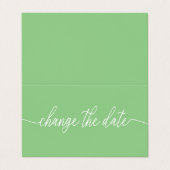 Eenvoudige Script Wijzig De Datum Kaart Visitekaartje (Buitenkant ongevouwen)