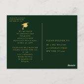 Eenvoudige scriptaankondiging van multi-foto-Afstu Briefkaart (Achterkant)