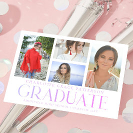 Eenvoudige scriptaankondiging van multi-foto-Afstu Briefkaart