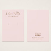 Eenvoudige scriptbewerkingskaart voor typografie visitekaartje (Voorkant /achterkant)