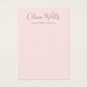 Eenvoudige scriptbewerkingskaart voor typografie visitekaartje (Voorkant)