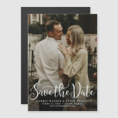 Eenvoudige scriptfoto sla de datum op magnetische uitnodiging (Voorkant / Achterkant)