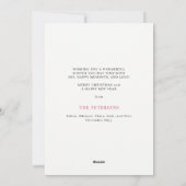 Eenvoudige scriptfoto voor prettig kerstfeest feestdagenkaart (Achterkant)