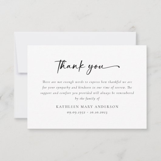 Eenvoudige scriptfunctie bedankkaart (Voorkant)