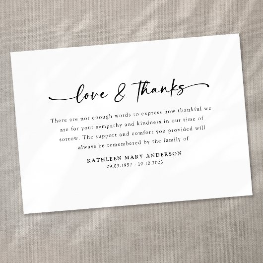 Eenvoudige scriptfunctie bedankkaart