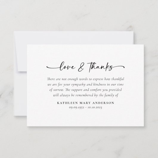 Eenvoudige scriptfunctie bedankkaart (Voorkant)