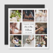 Eenvoudige scriptie fotocollage bruiloft bedankt (Voorkant / Achterkant)