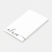 Eenvoudige scriptkalligrafie Aangepaste naam Post-it® Notes (Schuin)