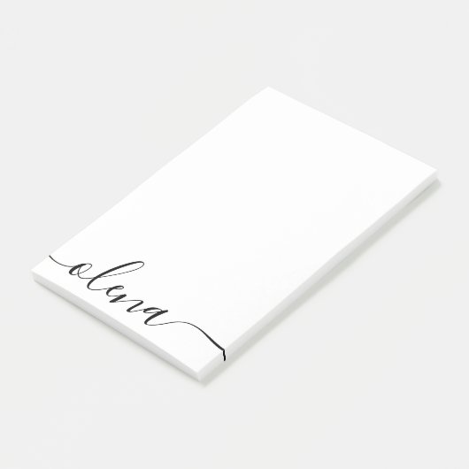 Eenvoudige scriptkalligrafie Aangepaste naam Post-it® Notes (Schuin)