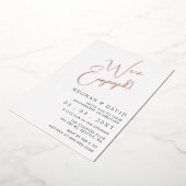 Eenvoudige scriptkalligrafie-ingang folie uitnodiging (Gedraaid)