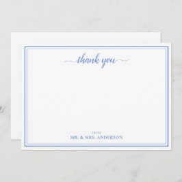 Eenvoudige scriptkalligrafie Weddenschap Bedankt Notitiekaartje