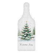 Eenvoudige scriptkerststructuur voor Waterverf Snijplank (Voorkant)