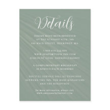 Eenvoudige scriptpagina Groene bruiloft - Gegevens