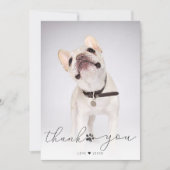 Eenvoudige scriptpagina Memorial Foto bedankt (Voorkant)