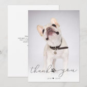 Eenvoudige scriptpagina Memorial Foto bedankt (Voorkant / Achterkant)