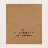 Eenvoudige scriptstandaardkraftadvieskaarten voor  visitekaartje (Buitenkant ongevouwen)