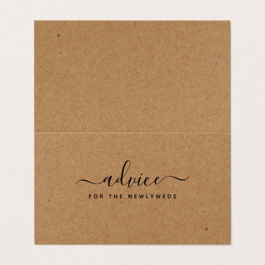 Eenvoudige scriptstandaardkraftadvieskaarten voor  visitekaartje (Buitenkant ongevouwen)