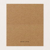 Eenvoudige scriptstandaardkraftadvieskaarten voor  visitekaartje (Binnenkant ongevouwen)