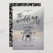 Eenvoudige scripttypografie | Foto Bruiloft Kaart (Voorkant / Achterkant)