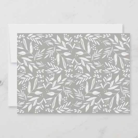 Eenvoudige scripttypografie | Fotorepesitief diner Kaart (Achterkant)