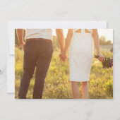 Eenvoudige scripttypografie | Fotorepesitief diner Kaart (Achterkant)