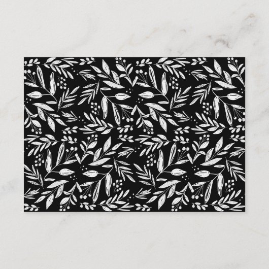 Eenvoudige scripttypografie | Trouwgegevens Informatiekaartje (Achterkant)