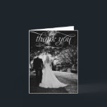 Eenvoudige scriptweduwfoto Hartelijk dank Bedankkaart<br><div class="desc">Dit eenvoudige script bedankt kaart shows die soms minder is meer. Personaliseer het met uw favoriete foto om deze notitiekaart echt uniek te maken. Ontwerp © berryberrysweet.com</div>