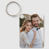 Eenvoudige Scripty True Love-foto Sleutelhanger (Voorkant)