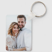 Eenvoudige Scripty True Love-foto Sleutelhanger (Achterkant)