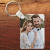 Eenvoudige Scripty True Love-foto Sleutelhanger (Voorkant)